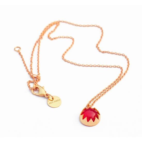 RED QUARTZ CABACHON STONE PENDANT