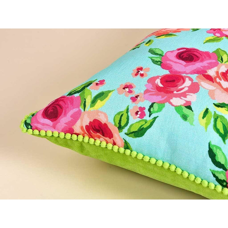 ROMANY CUSHION COVER - TURQUOISE