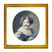 Portrait of painter Simon de Vos by Johan Teyle art print