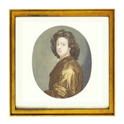 Portrait of Van de schilder Gottfried Kneller, Johannes Jacobsz van den Aveele (attributed to), after Gottfried Kneller by Johan Teyle art print