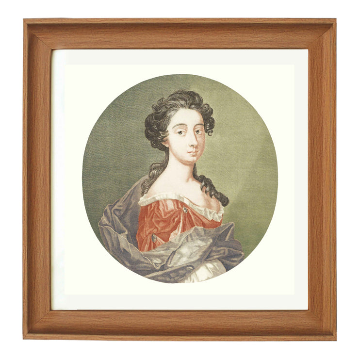 Portrait of a unkown woman by Johan Teyle art print
