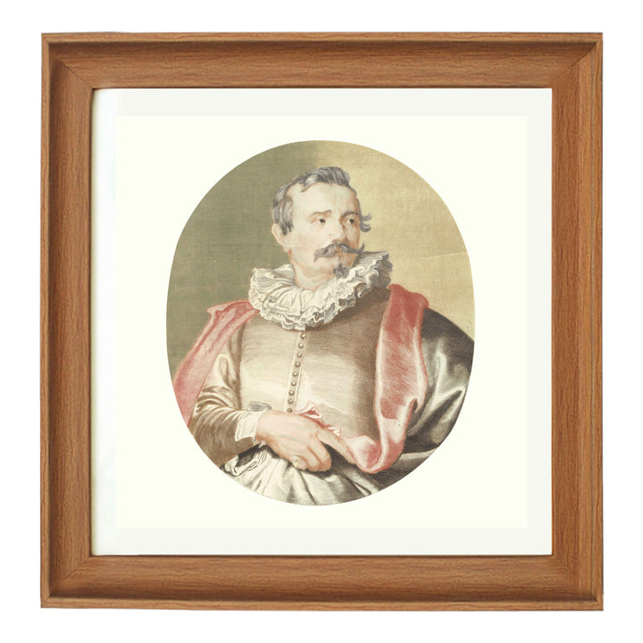 Portrait of the painter Adriaen van Stalbemt by Johan Teyle art print