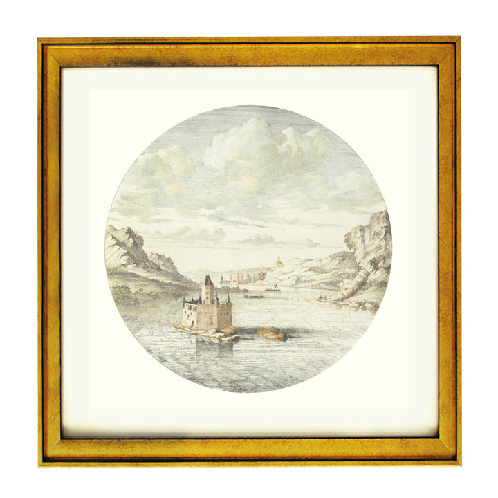 View of Pfalzgrafenstein Castle near Kaub, Jan van Call by Johan Teyle art print