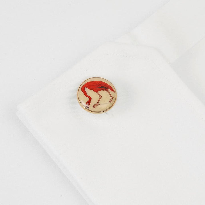 SIGNATURE FLAMINGO CUFFLINKS