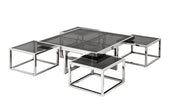 Square Four Pieces Coffee Table