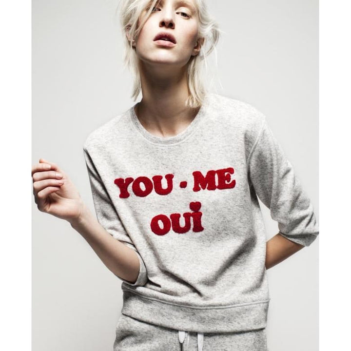 YOU ME OUI - BOX FIT DROPPED SHOULDER SWEAT