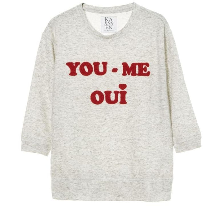 YOU ME OUI - BOX FIT DROPPED SHOULDER SWEAT